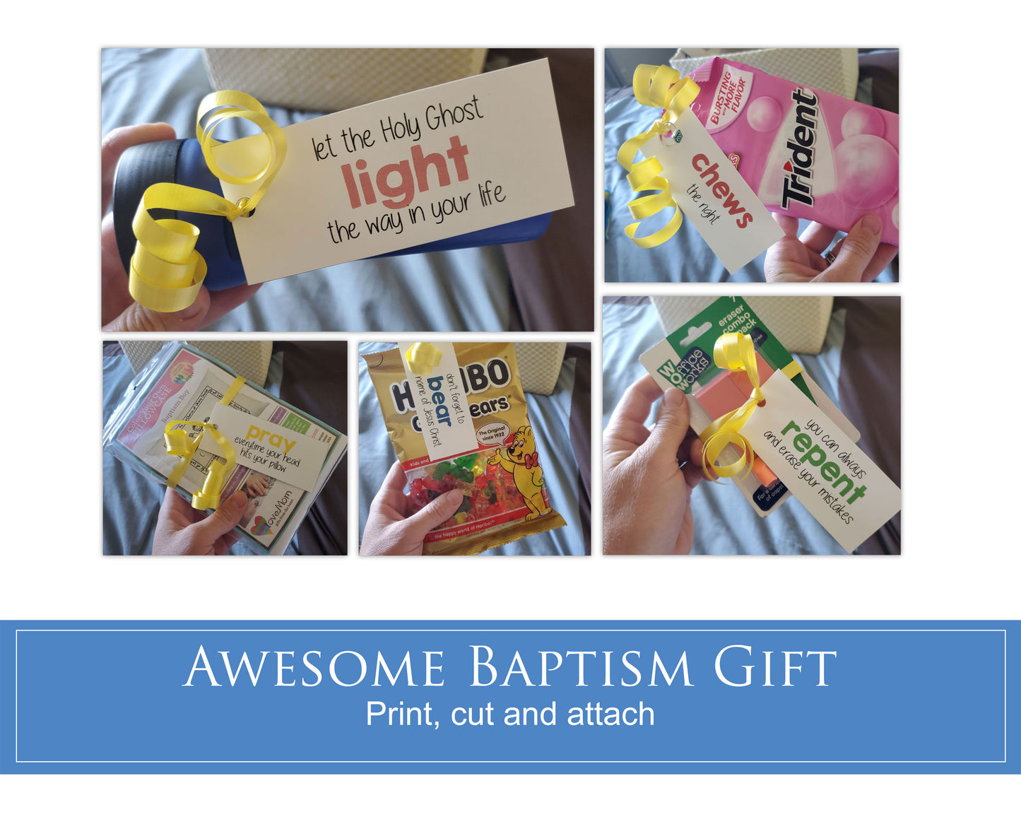 LDS Baptism Gift Tags