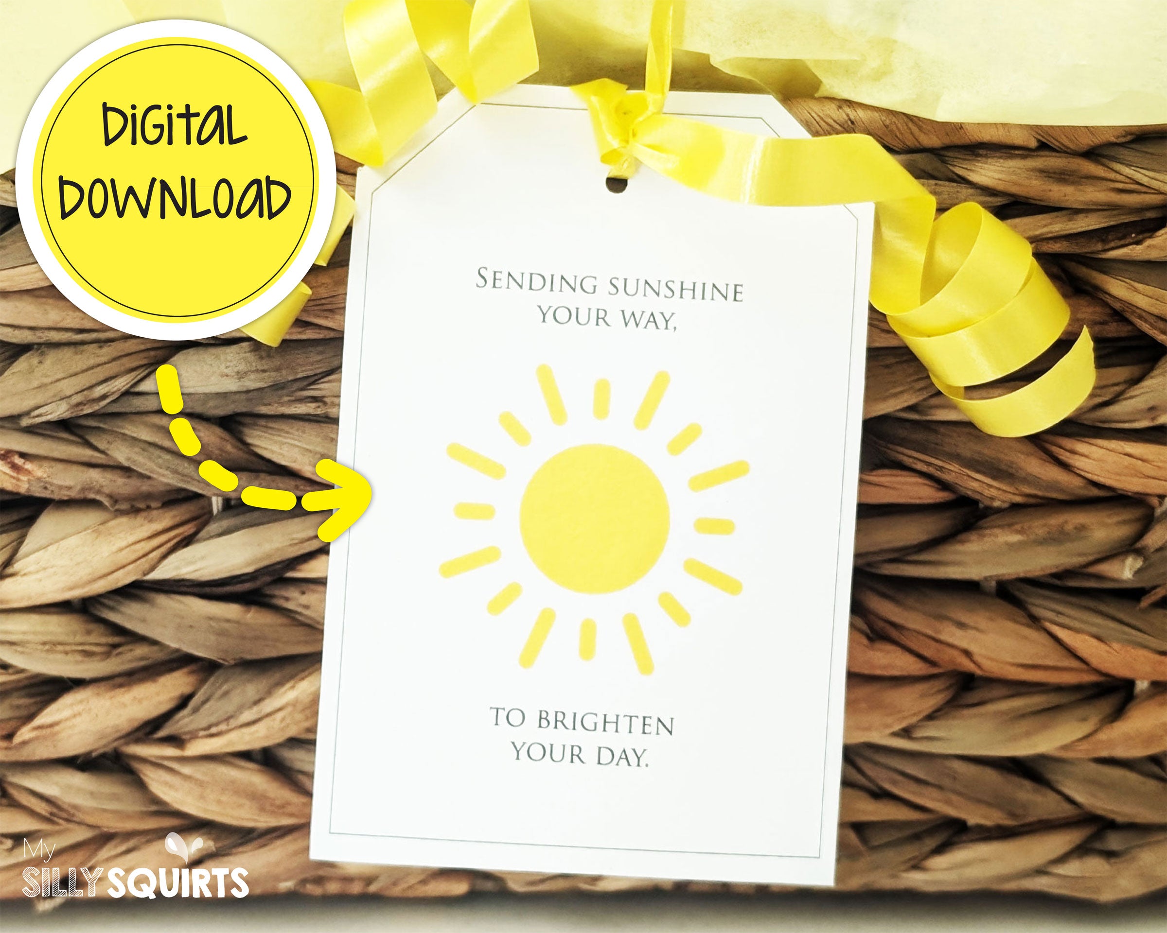 Box of Sunshine printable gift tag mysillysquirts Box of Sunshine printable gift tag mysillysquirts