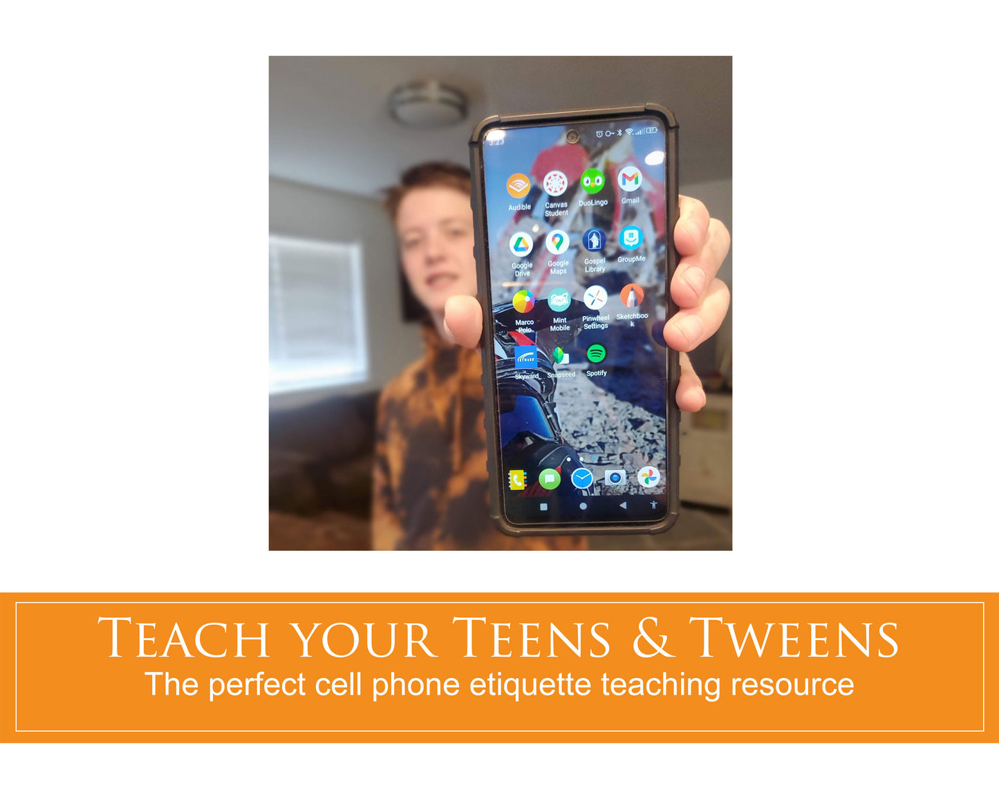 Cell phone etiquette poster