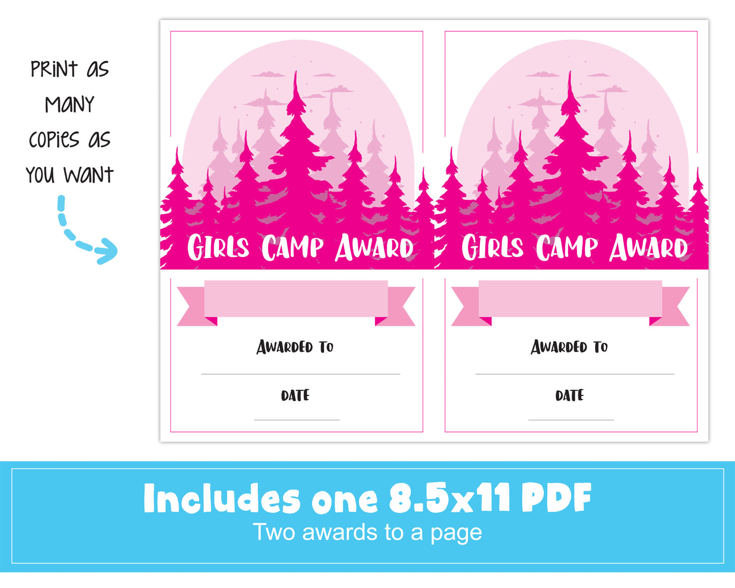 LDS Girls Camp Printable Award