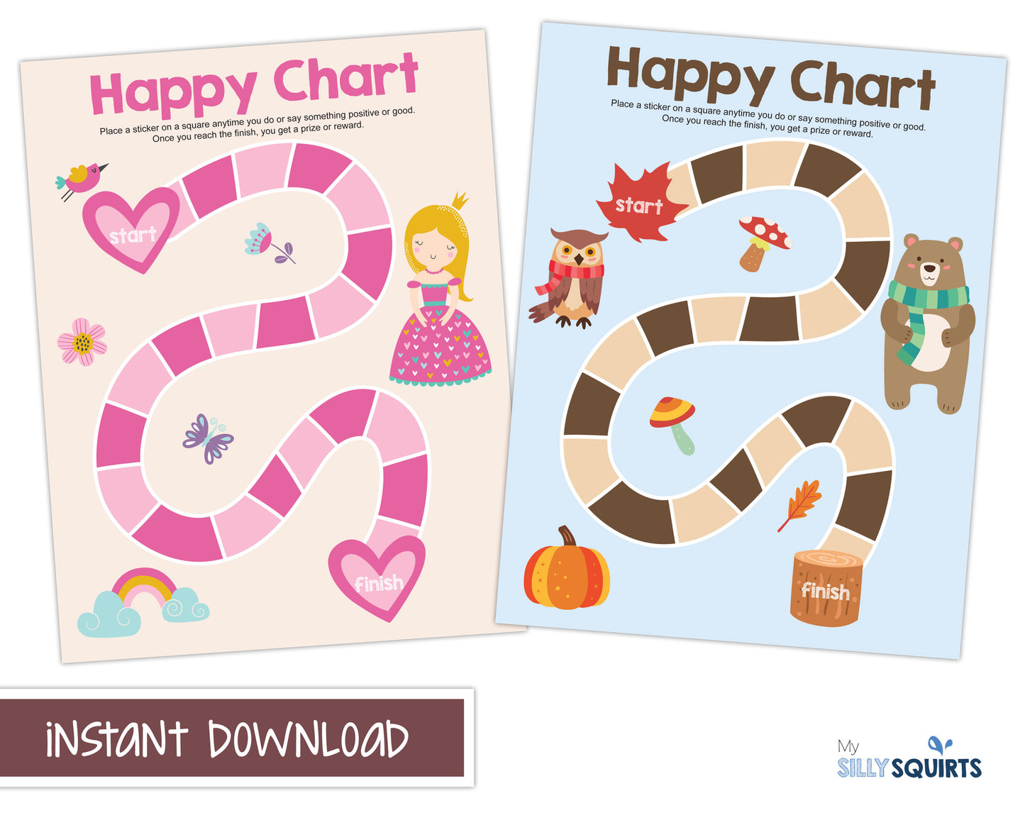 Printable reward chart for kids