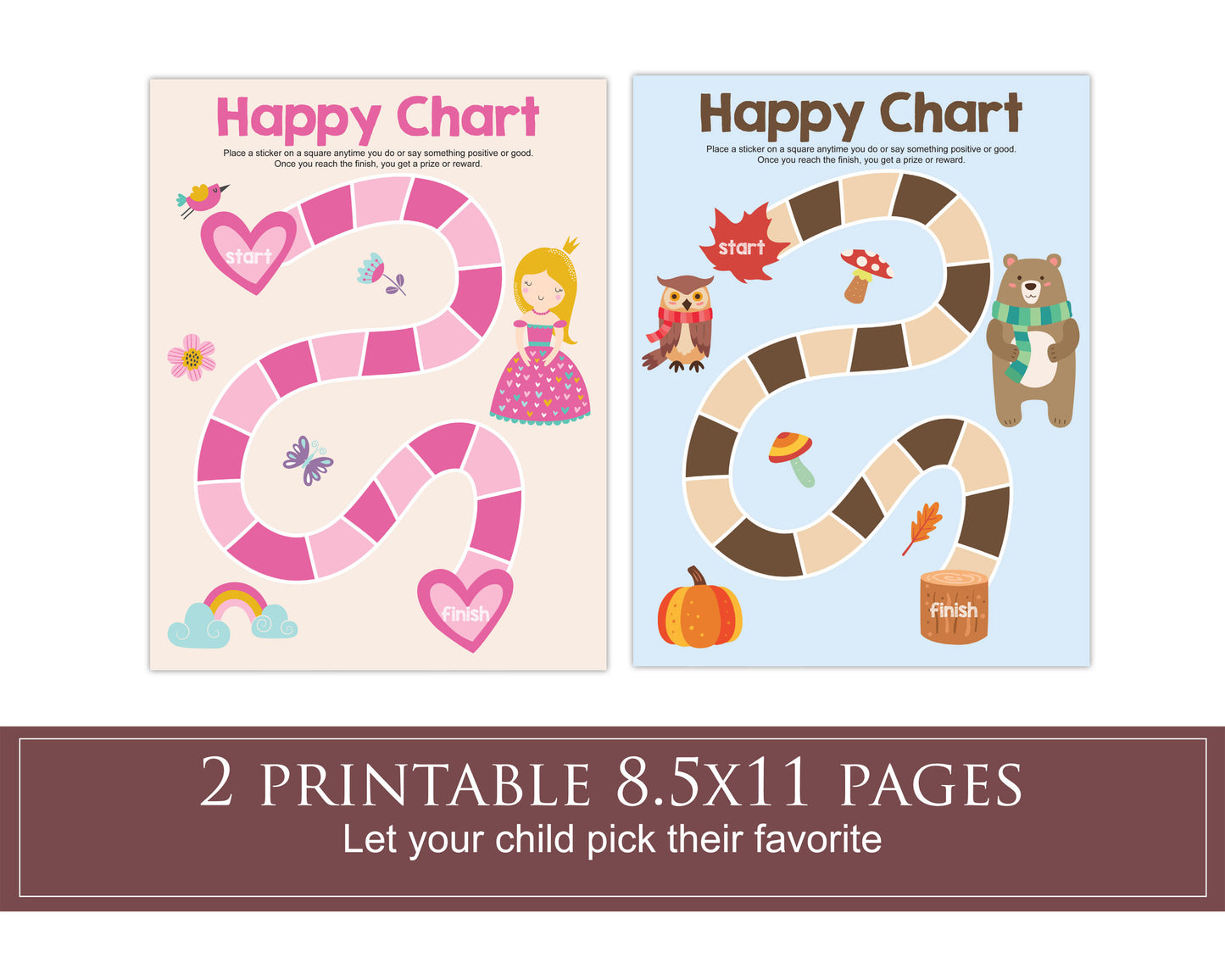 Printable reward chart for kids