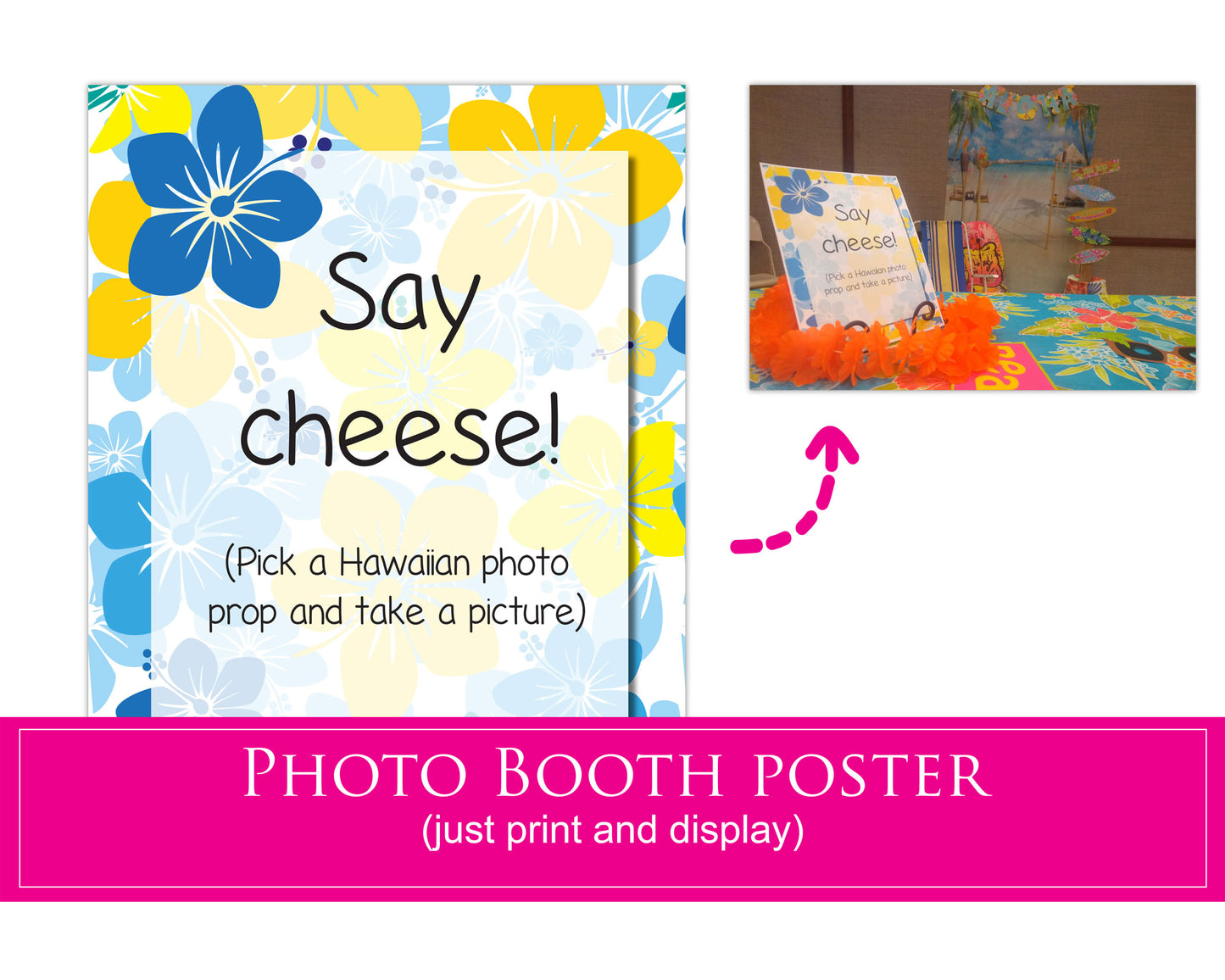 Hawaiian Luau Activity Posters