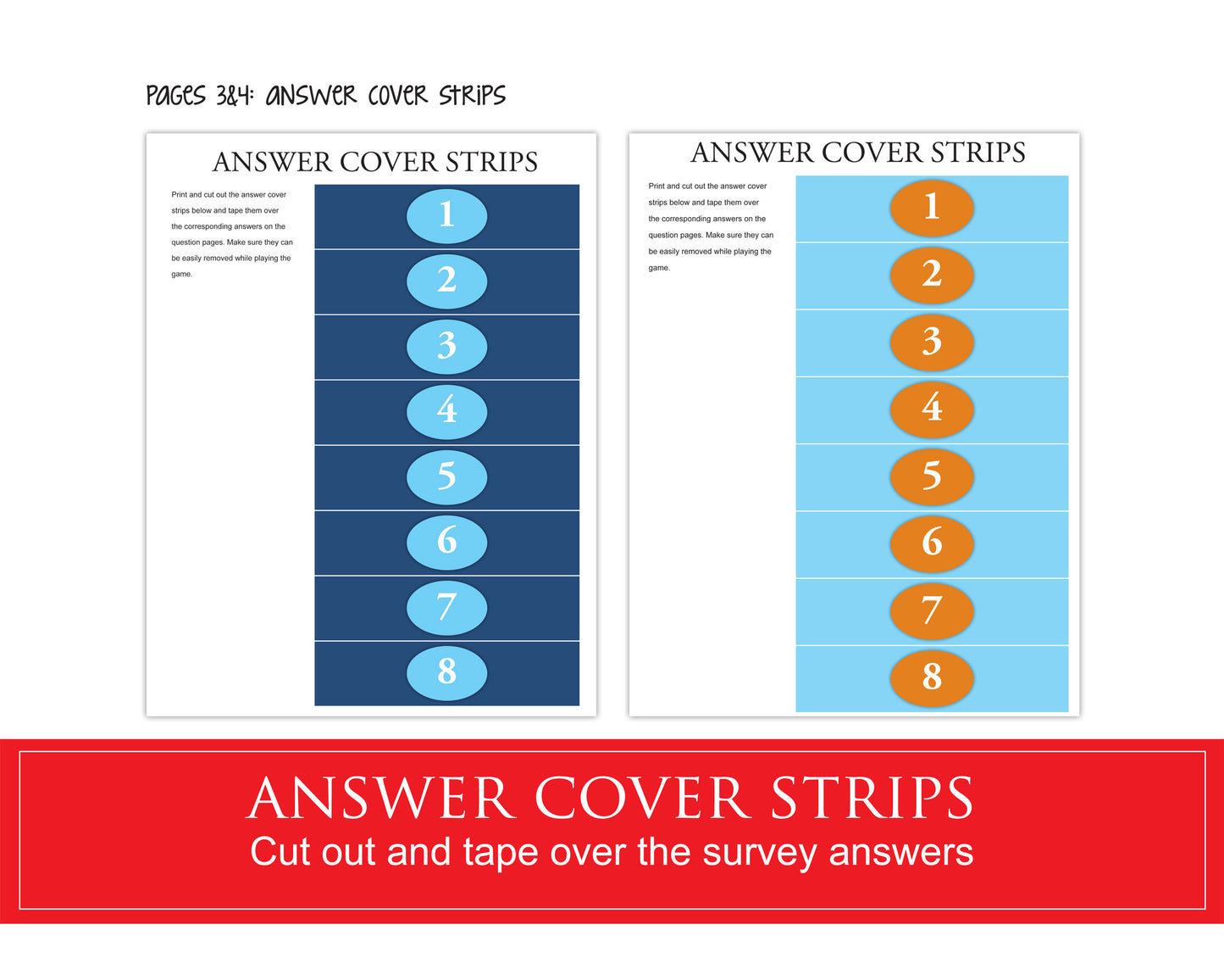 LDS Family Feud printable game