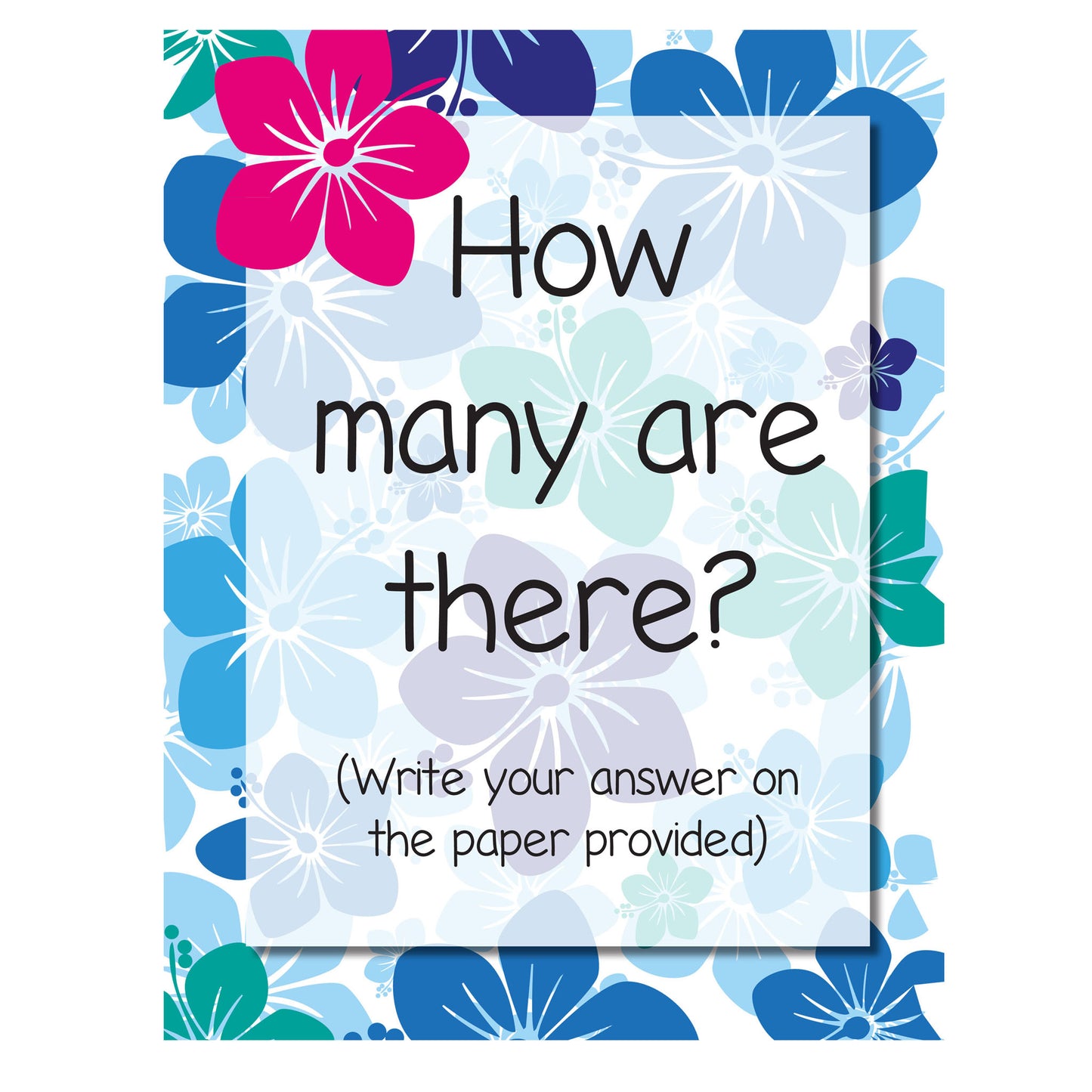 Hawaiian Luau Activity Posters