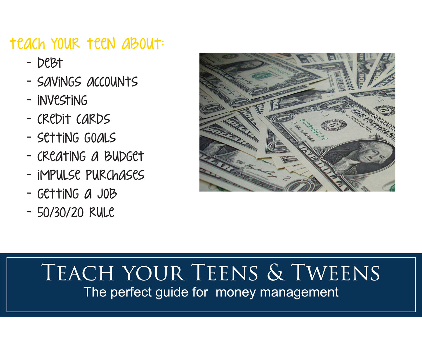 Money management tips for teens handout