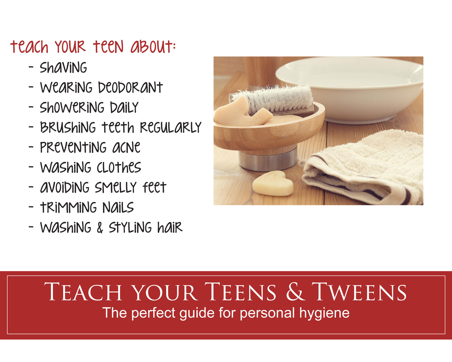 Personal Hygiene handout for tweens and teens