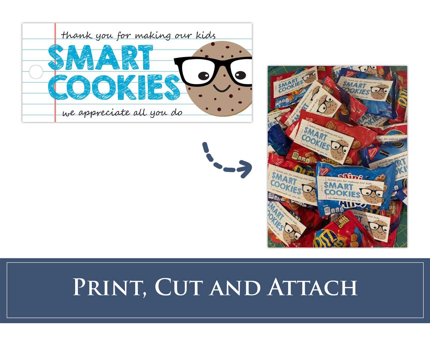 Teacher Appreciation Cookie Gift Tag