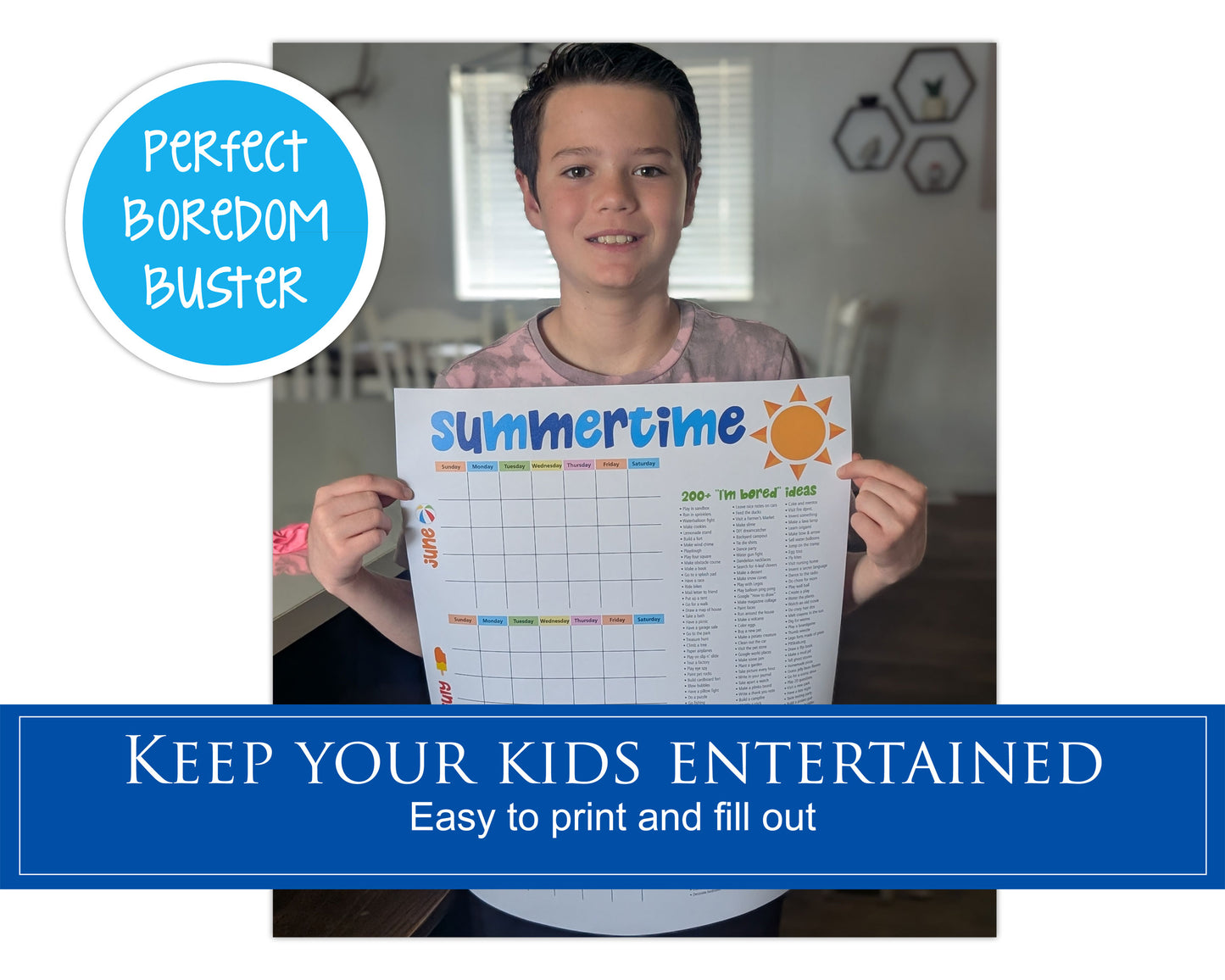 3-month summertime poster