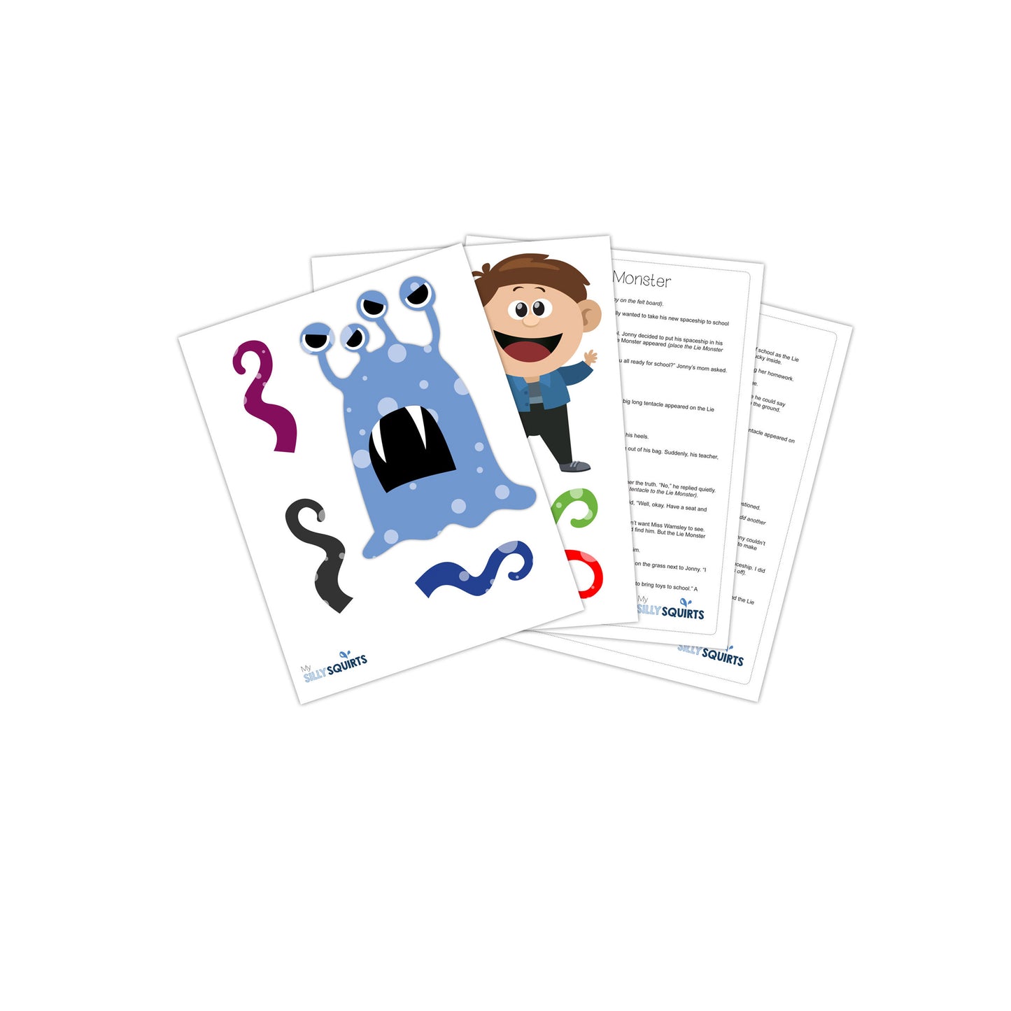 Lie Monster - printable story about honesty