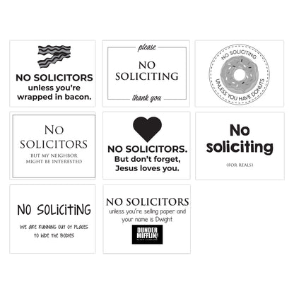 Printable No Soliciting Signs