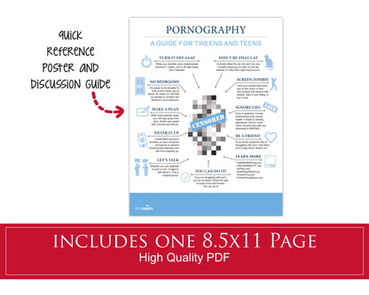 Pornography: A quick teaching guide for teens and tweens