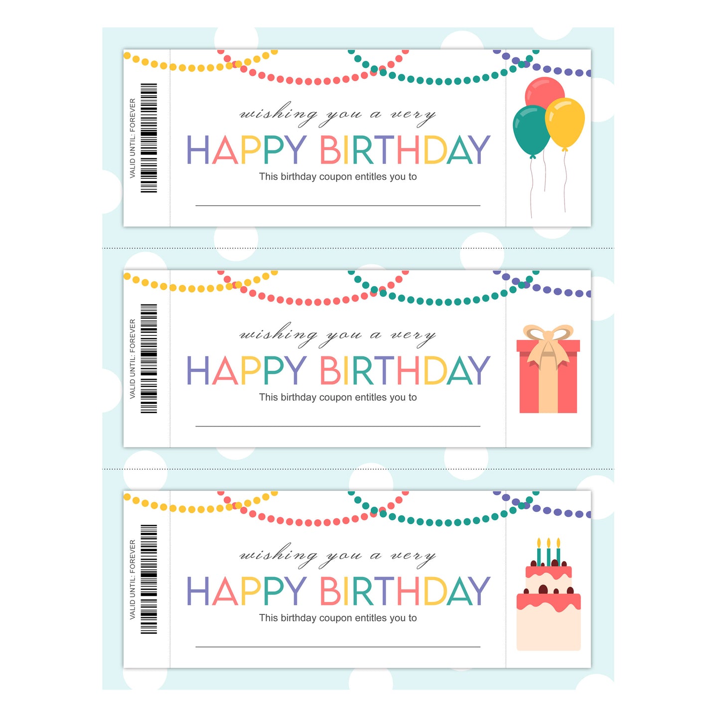 Birthday Coupons