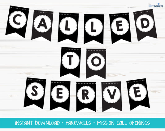 Called to Serve LDS Missionary Banner