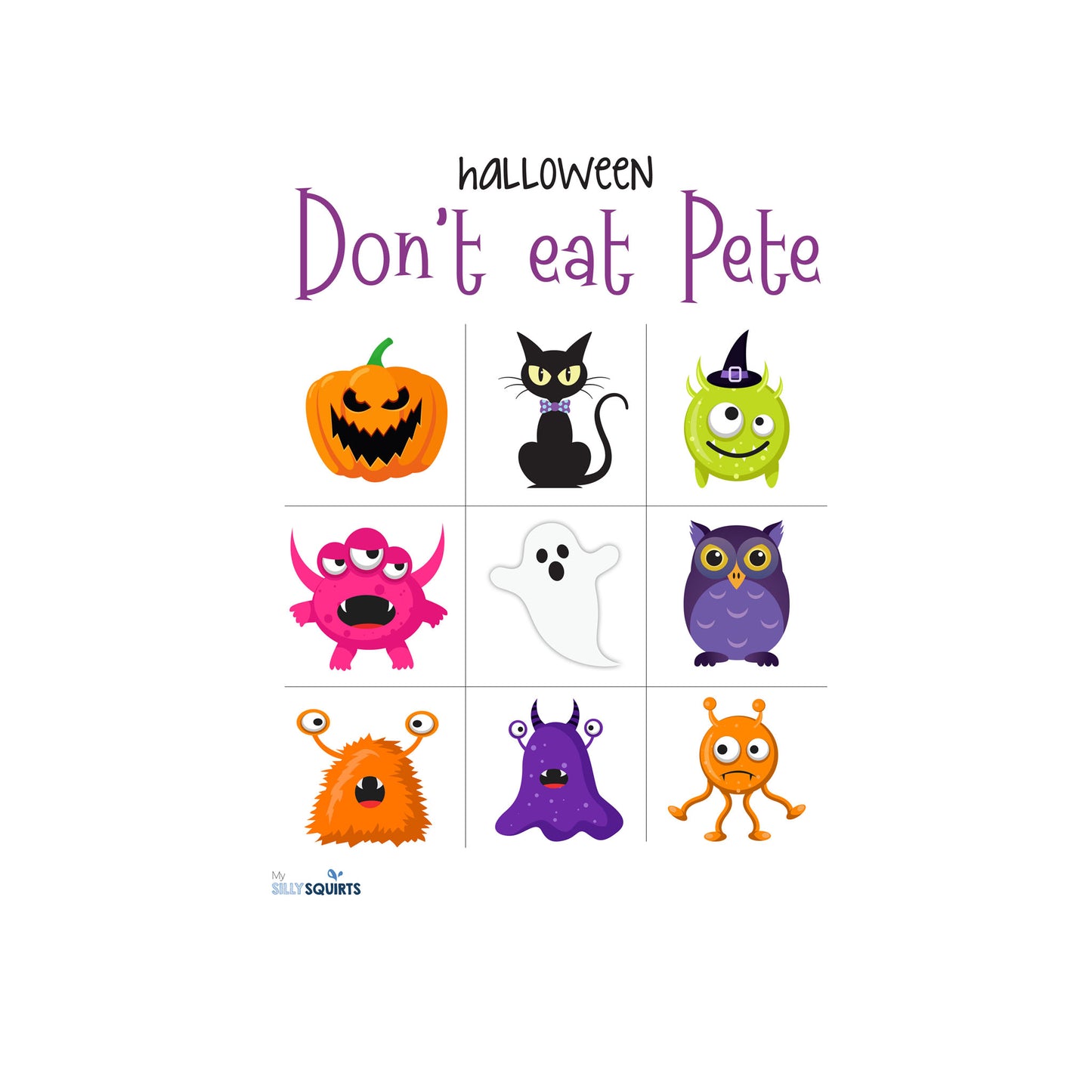 Halloween Don't Eat Pete Game