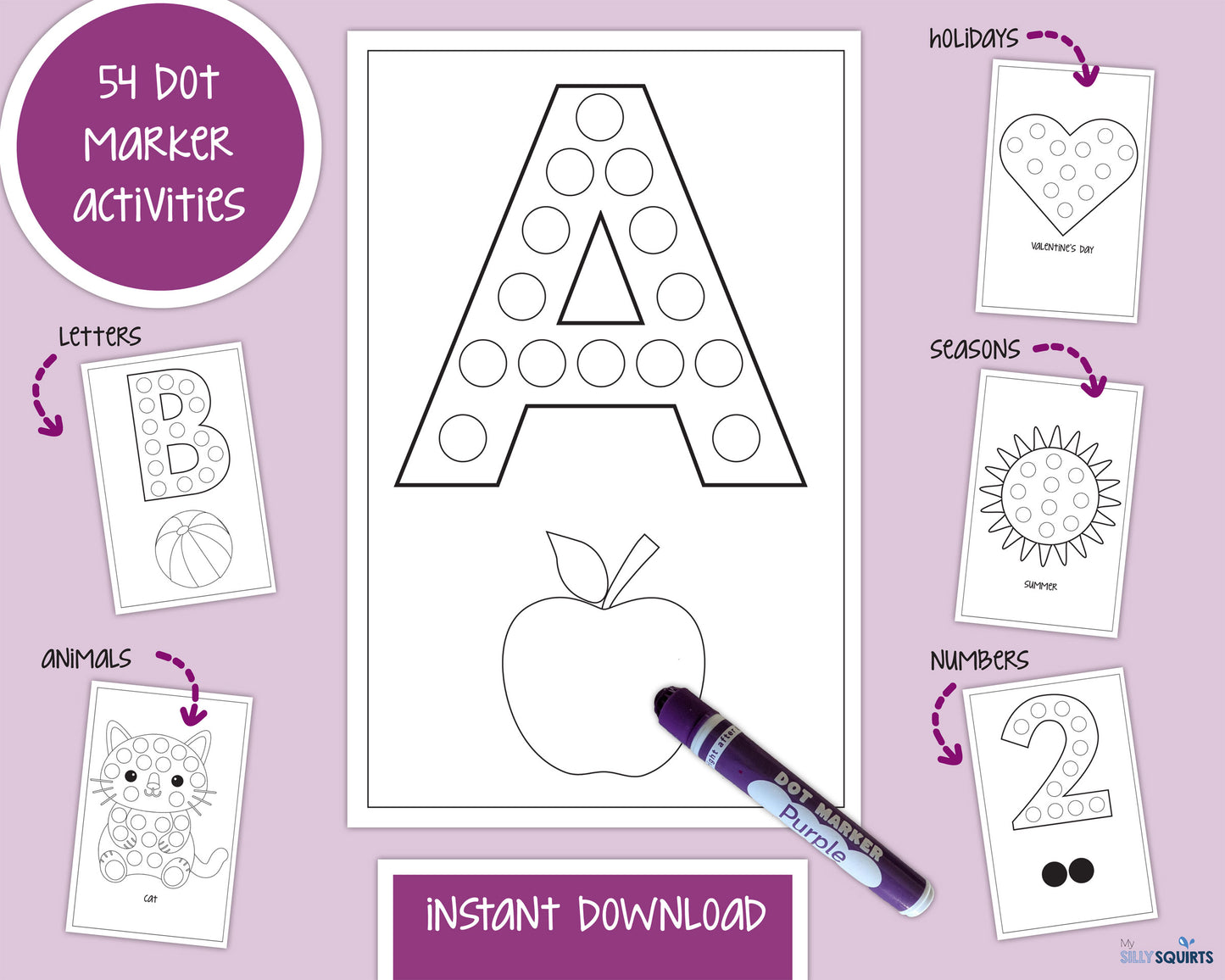 Dot Marker Activity Pages