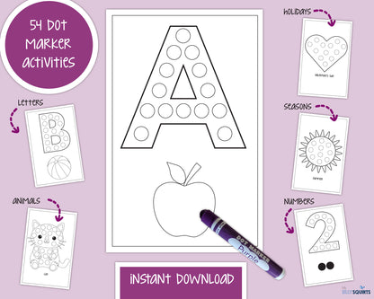 Dot Marker Activity Pages