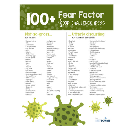 Fear Factor Challenge Idea Poster