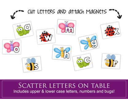 Freddy the Frog alphabet letter game printable