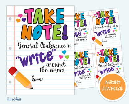 LDS General Conference Reminder Tag