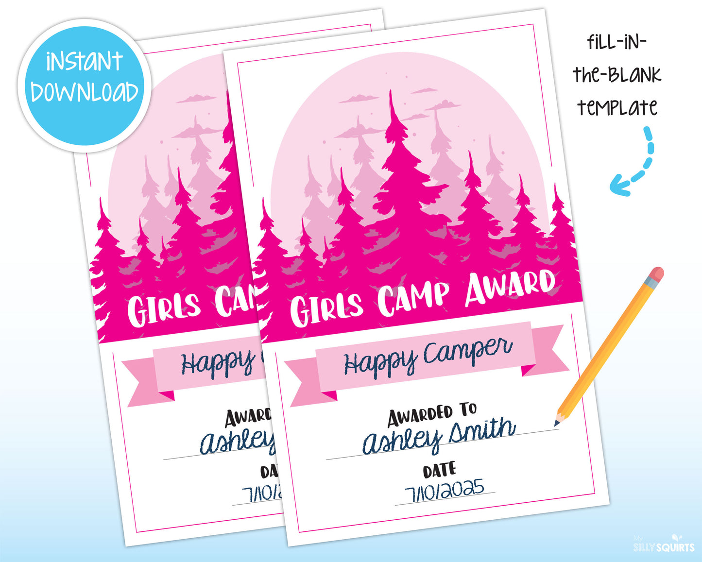 LDS Girls Camp Printable Award
