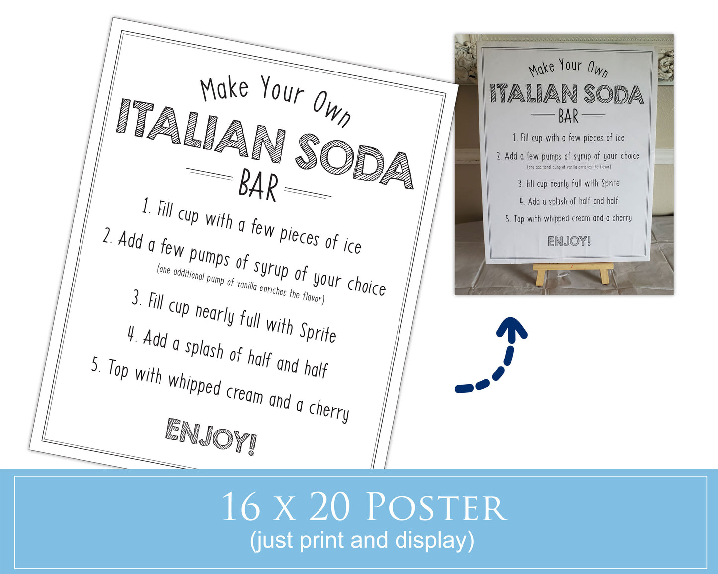 Italian Soda Bar Poster