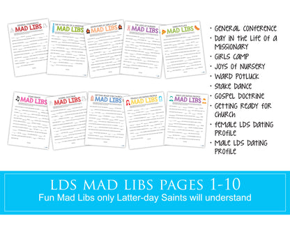 Latter-day Saints Mad Libs