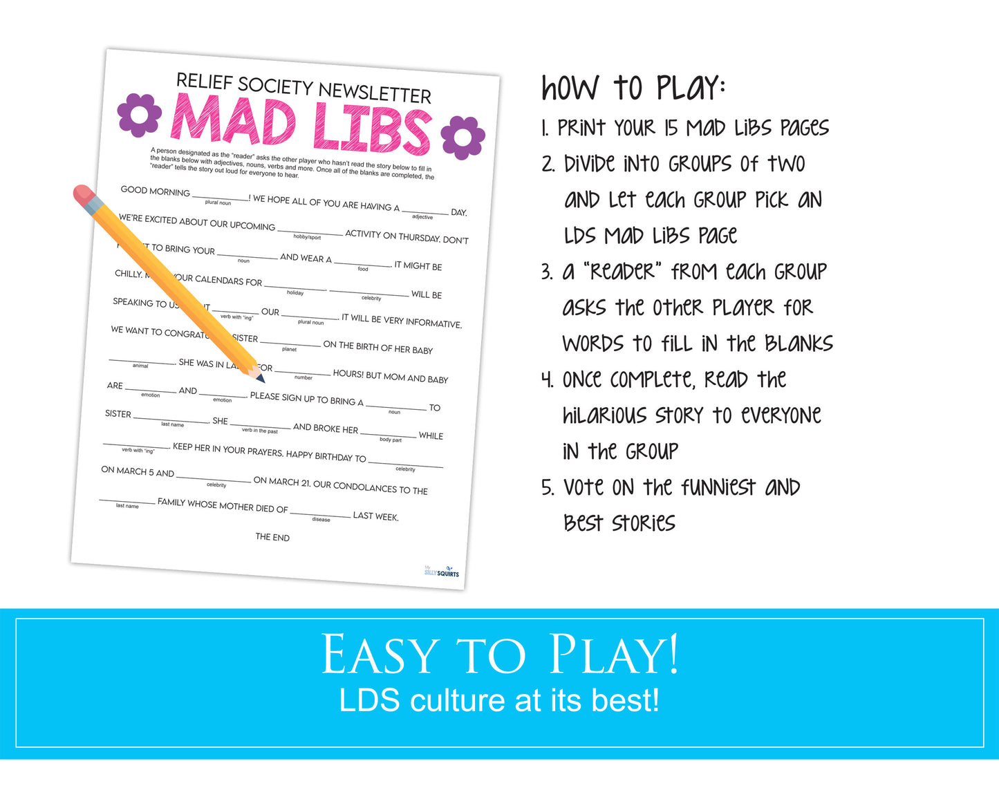 Latter-day Saints Mad Libs