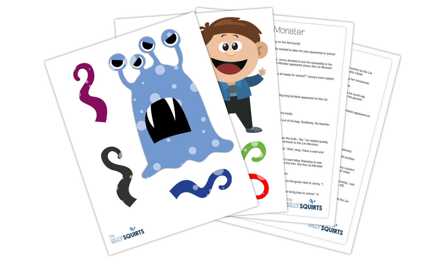 Lie Monster - printable story about honesty