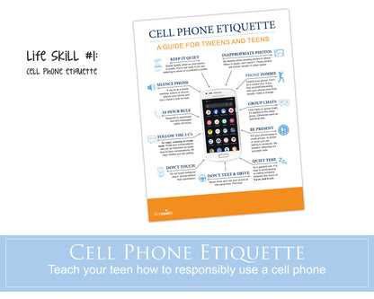 Five teen life skills posters