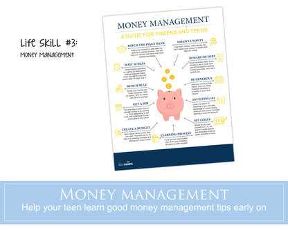 Five teen life skills posters