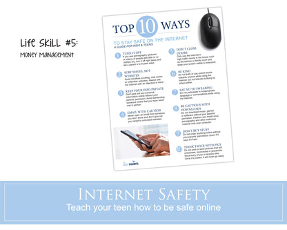 Five teen life skills posters