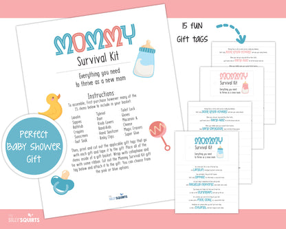 Mommy Survival Kit Gift Tags