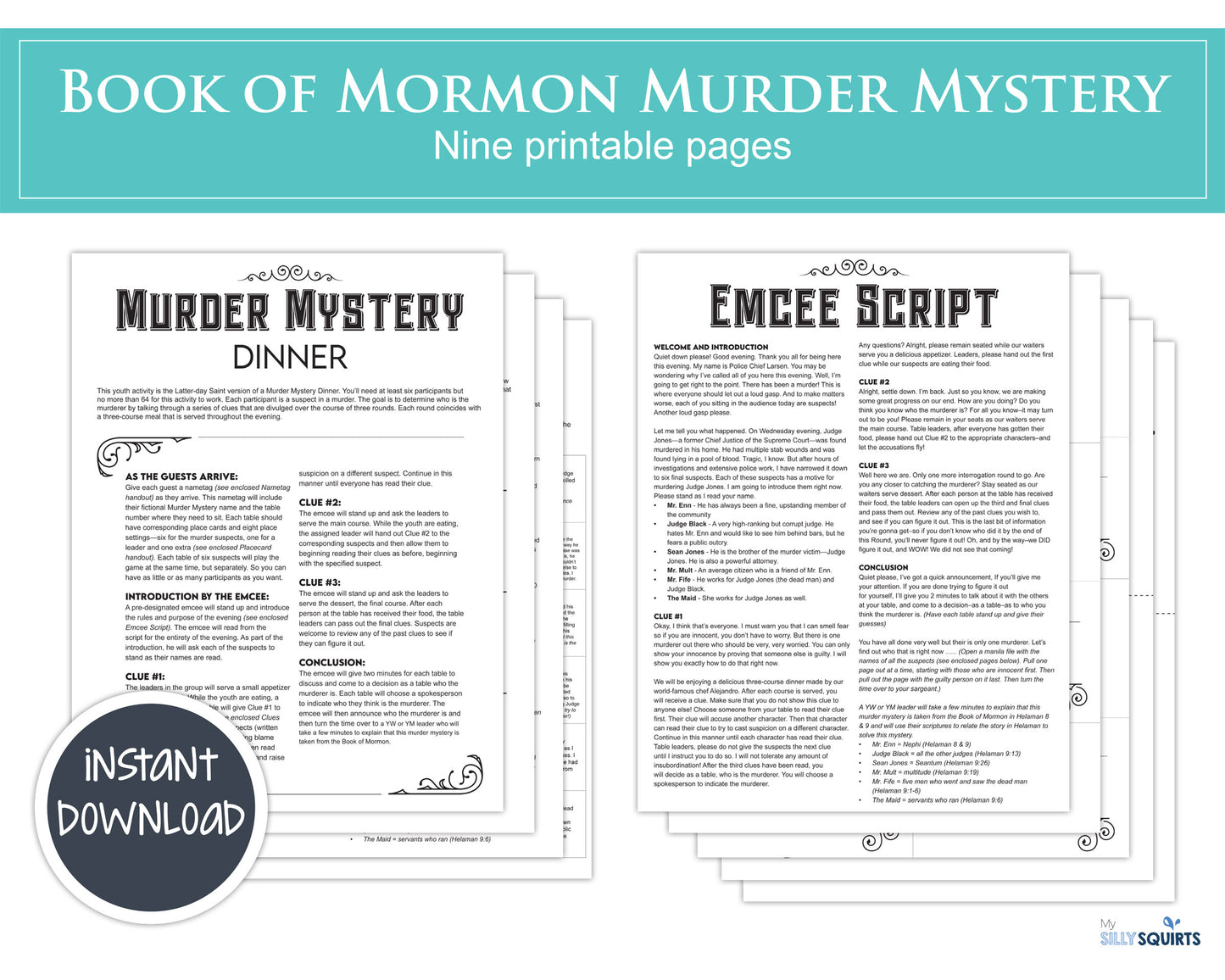 Book of Mormon Murder Mystery