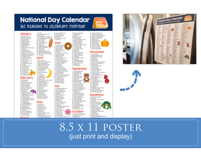 National Day Calendar Poster