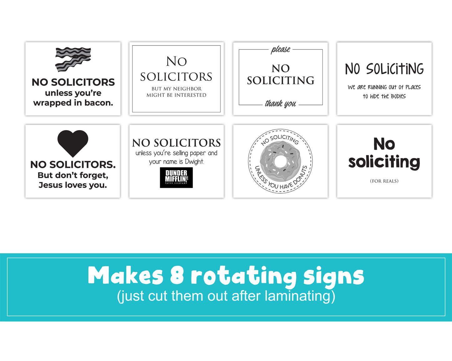 Printable No Soliciting Signs