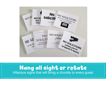 Printable No Soliciting Signs