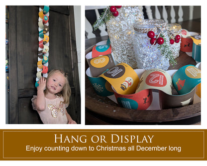 LDS Christmas paper chain countdown with scriptures