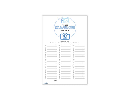 Photo Scavenger Hunt Template