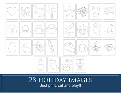 Holiday Pin Poke Activity Pages