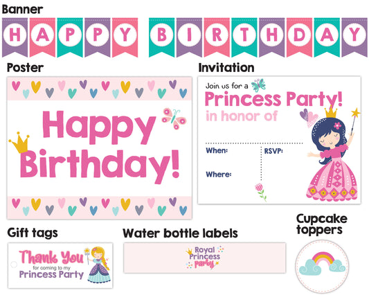 Princess Birthday Party Bundle
