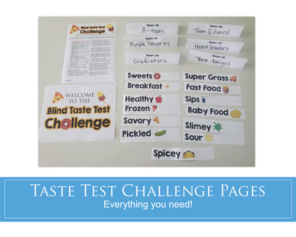 Blindfolded Taste Test Challenge Game: LDS Youth Activity