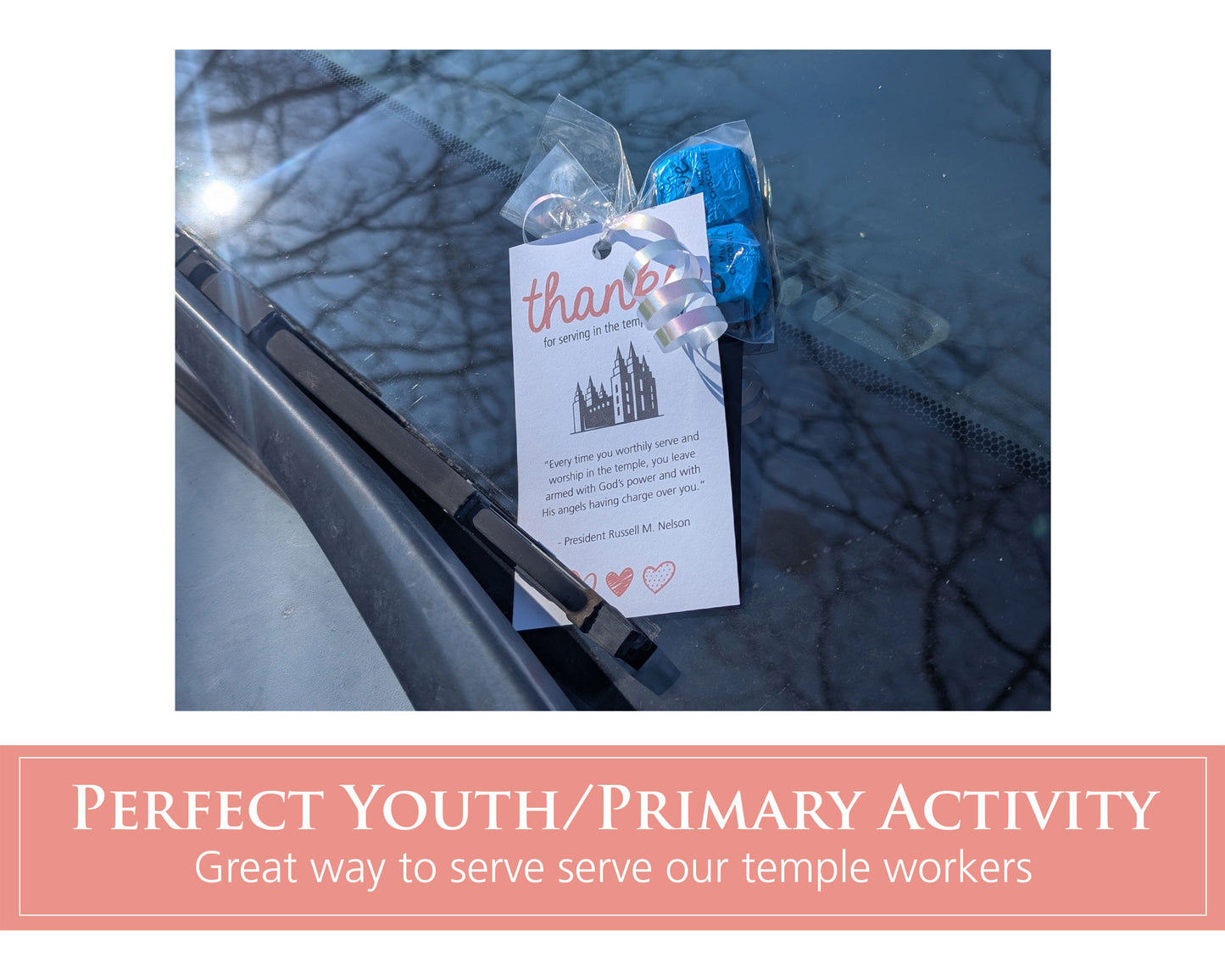 LDS Temple worker thank you tags